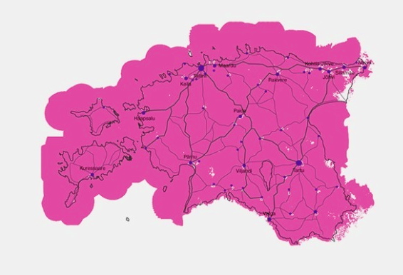Telia 4G leviala kaart
